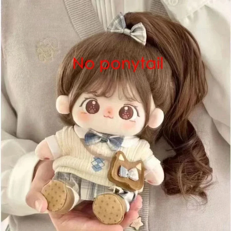 20cm Miaomiao Baumwolle Puppe Lager Austauschbare Baby Kleidung Plüsch Puppe Dress Up Cospslay Anime Figur Kinder Mädchen Spielzeug