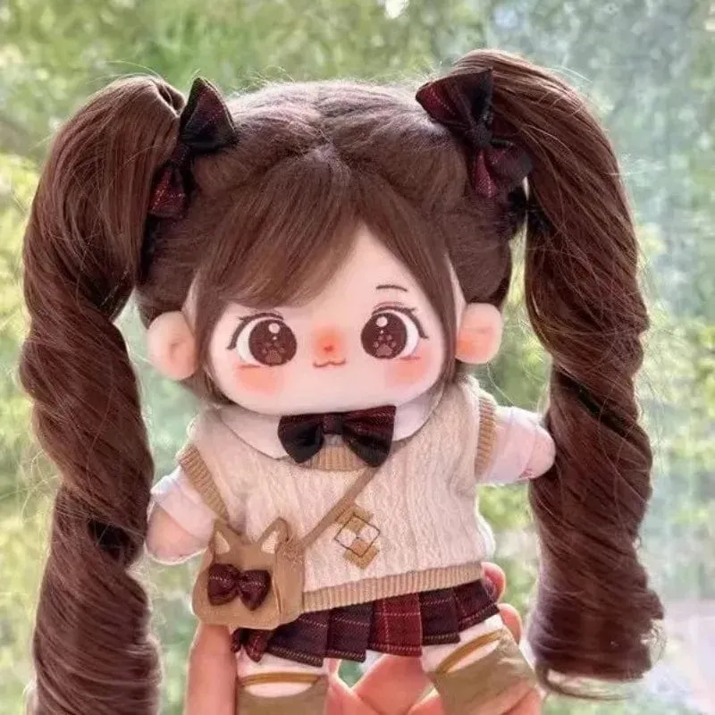 20cm Miaomiao Baumwolle Puppe Lager Austauschbare Baby Kleidung Plüsch Puppe Dress Up Cospslay Anime Figur Kinder Mädchen Spielzeug