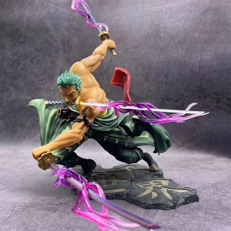 Hot One Piece 10 cm Anime Figur GK Roronoa Zoro Dreiklinge Sa-Maximum Manga Anime Statue Actionfigur Sammlung Modell Kinderspielzeug