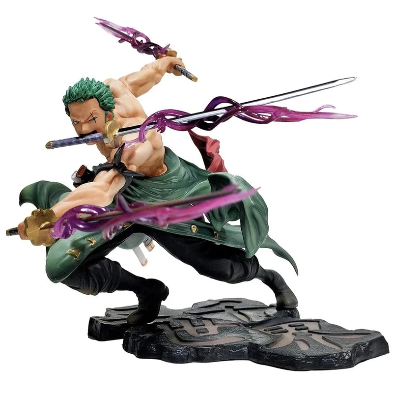 Hot One Piece 10 cm Anime Figur GK Roronoa Zoro Dreiklinge Sa-Maximum Manga Anime Statue Actionfigur Sammlung Modell Kinderspielzeug