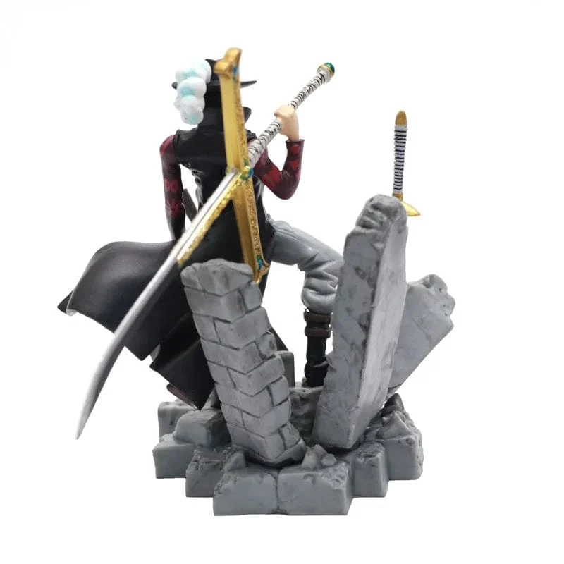 17CM ONE PIECE Anime Figuren Dracule Mihawk Top Decisive Battle Actionfigur PVC Modell Spielzeug Sammlung Ornamente Puppe Fans Geschenk