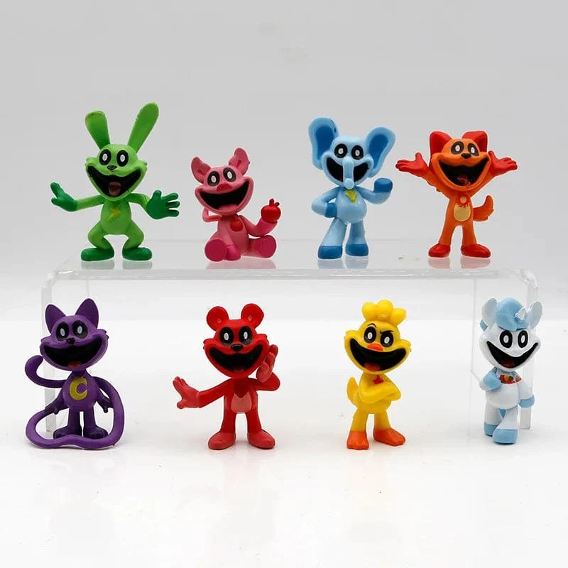 6-15 cm Smiling Critters Figur Smiling Critters Cat Nap Dog Day Catnap Dogday Figuren Set Spielzeug Modell Spielzeug Kinder Geburtstagsgeschenke