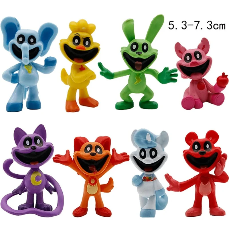 6-15 cm Smiling Critters Figur Smiling Critters Cat Nap Dog Day Catnap Dogday Figuren Set Spielzeug Modell Spielzeug Kinder Geburtstagsgeschenke