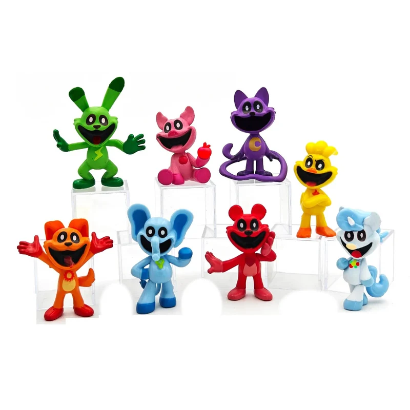 6-15 cm Smiling Critters Figur Smiling Critters Cat Nap Dog Day Catnap Dogday Figuren Set Spielzeug Modell Spielzeug Kinder Geburtstagsgeschenke
