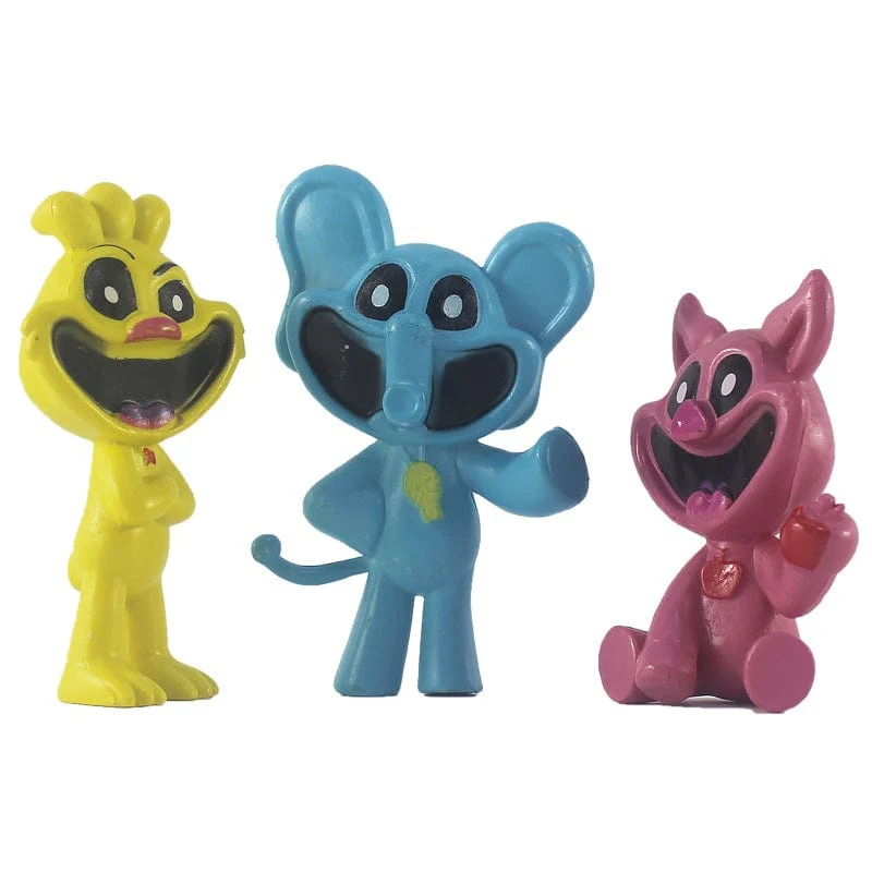 6-15 cm Smiling Critters Figur Smiling Critters Cat Nap Dog Day Catnap Dogday Figuren Set Spielzeug Modell Spielzeug Kinder Geburtstagsgeschenke