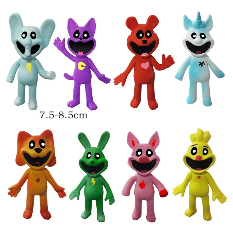 6-15 cm Smiling Critters Figur Smiling Critters Cat Nap Dog Day Catnap Dogday Figuren Set Spielzeug Modell Spielzeug Kinder Geburtstagsgeschenke