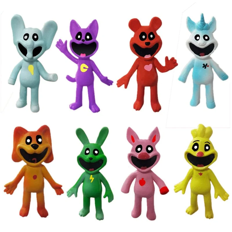 6-15 cm Smiling Critters Figur Smiling Critters Cat Nap Dog Day Catnap Dogday Figuren Set Spielzeug Modell Spielzeug Kinder Geburtstagsgeschenke