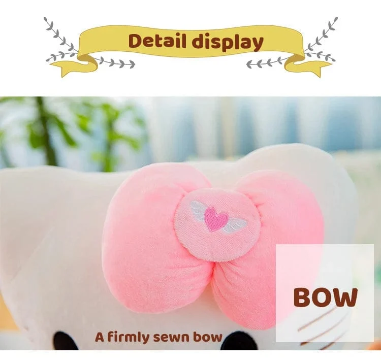 Süßes Hello Kitty Rosa Plüsch Stofftiere Anime Cartoon Plüschpuppe Weiches Kissen Spielzeug Für Kinder Geburtstag Weihnachtsgeschenke