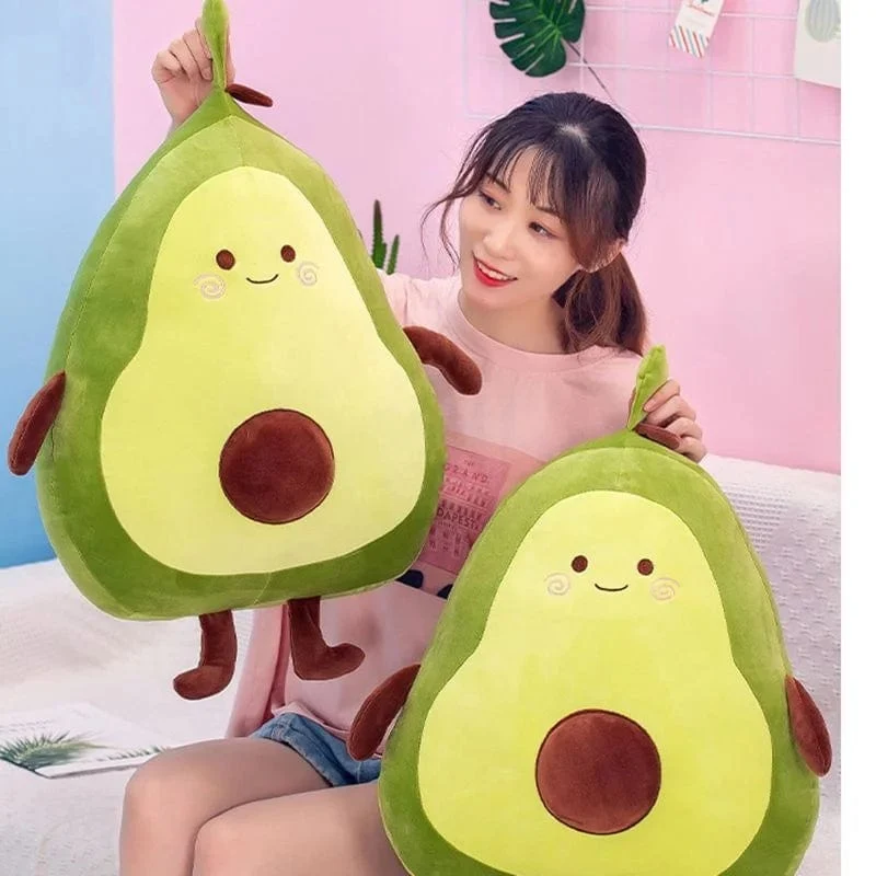 Bequemes Avocado-weiches Kissen-Plüschtier Kawaii Cartoon-Früchte beschwichtigen Mädchen Babypuppenspielzeug