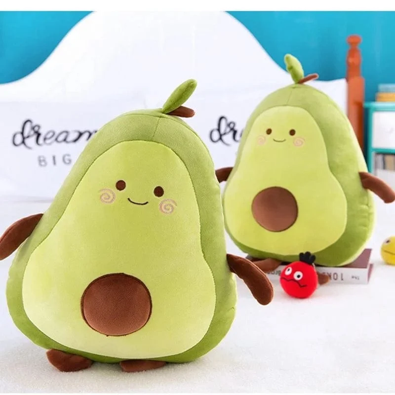 Bequemes Avocado-weiches Kissen-Plüschtier Kawaii Cartoon-Früchte beschwichtigen Mädchen Babypuppenspielzeug