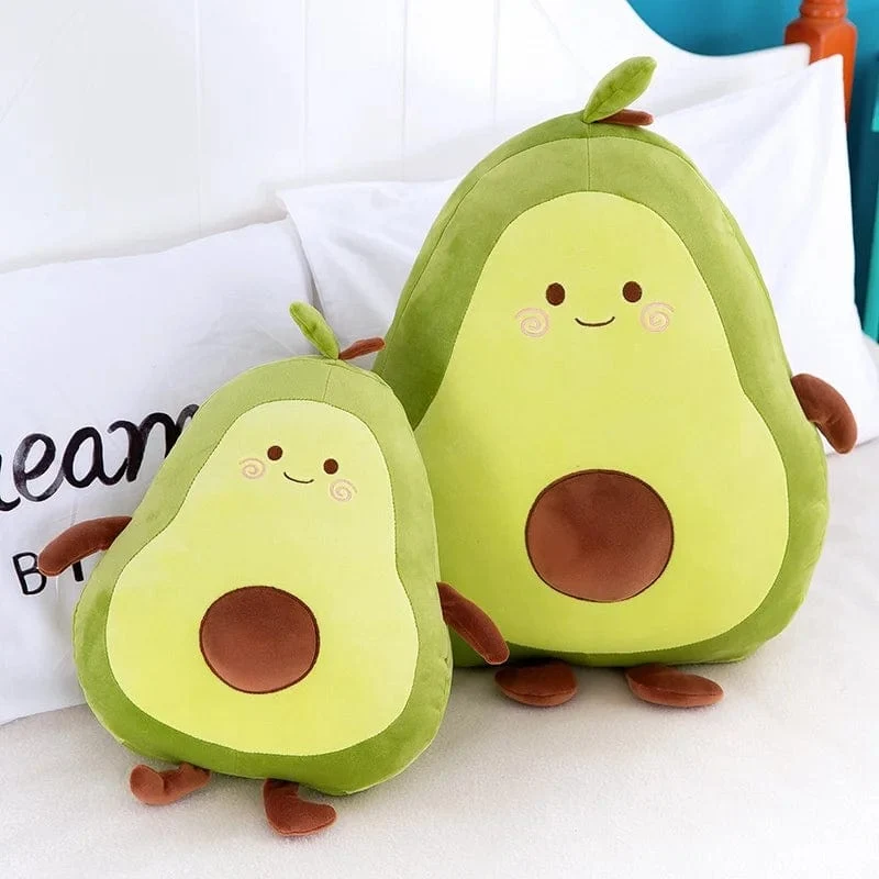 Bequemes Avocado-weiches Kissen-Plüschtier Kawaii Cartoon-Früchte beschwichtigen Mädchen Babypuppenspielzeug