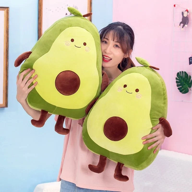 Bequemes Avocado-weiches Kissen-Plüschtier Kawaii Cartoon-Früchte beschwichtigen Mädchen Babypuppenspielzeug