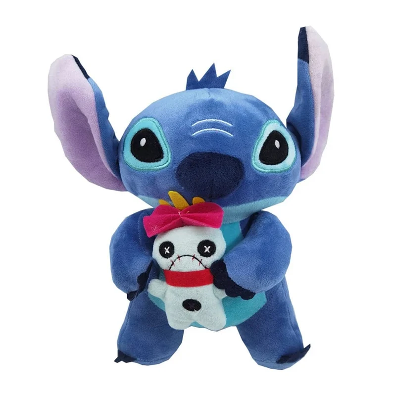 Heißer Cartoon Blau Rosa Stitch Plüsch Figur Anime Spielzeug Lilo und Stitch 20cm Stitch Plüsch Nähspielzeug Kinder Schultasche Geburtstagsgeschenk