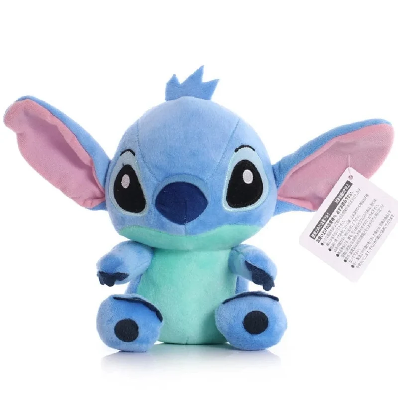 Heißer Cartoon Blau Rosa Stitch Plüsch Figur Anime Spielzeug Lilo und Stitch 20cm Stitch Plüsch Nähspielzeug Kinder Schultasche Geburtstagsgeschenk