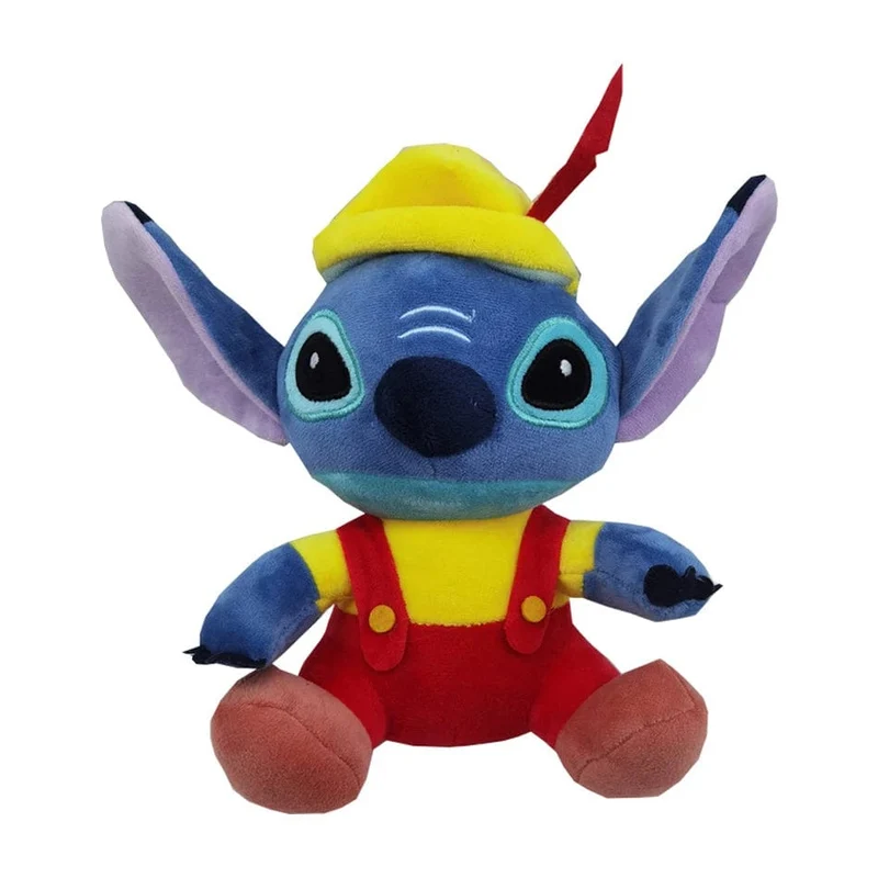 Heißer Cartoon Blau Rosa Stitch Plüsch Figur Anime Spielzeug Lilo und Stitch 20cm Stitch Plüsch Nähspielzeug Kinder Schultasche Geburtstagsgeschenk