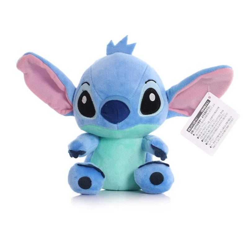 Heißer Cartoon Blau Rosa Stitch Plüsch Figur Anime Spielzeug Lilo und Stitch 20cm Stitch Plüsch Nähspielzeug Kinder Schultasche Geburtstagsgeschenk