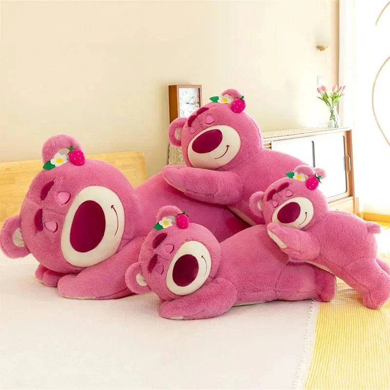 40cm Disney Spielzeug Niedlichen Plüsch Spielzeug Kissen Cartoon Erdbeere Bär Plüsch Puppe Mädchen Kawaii Anime Bär Gefüllte Puppe Kinder geschenke