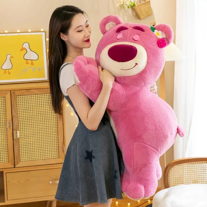 40cm Disney Spielzeug Niedlichen Plüsch Spielzeug Kissen Cartoon Erdbeere Bär Plüsch Puppe Mädchen Kawaii Anime Bär Gefüllte Puppe Kinder geschenke