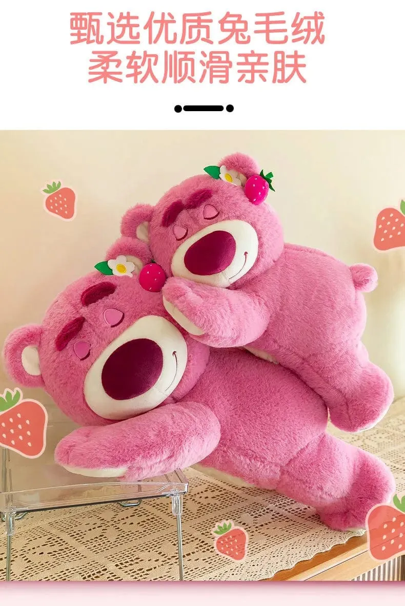 40cm Disney Spielzeug Niedlichen Plüsch Spielzeug Kissen Cartoon Erdbeere Bär Plüsch Puppe Mädchen Kawaii Anime Bär Gefüllte Puppe Kinder geschenke