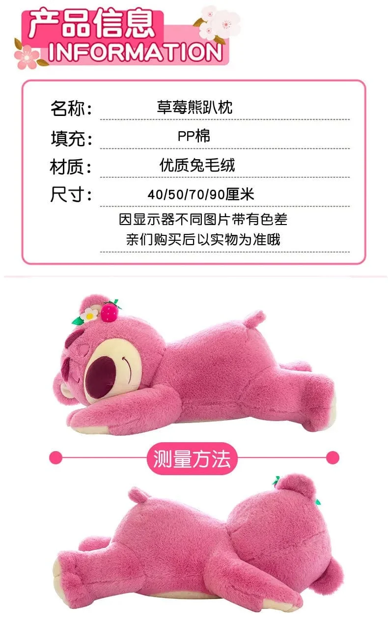 40cm Disney Spielzeug Niedlichen Plüsch Spielzeug Kissen Cartoon Erdbeere Bär Plüsch Puppe Mädchen Kawaii Anime Bär Gefüllte Puppe Kinder geschenke