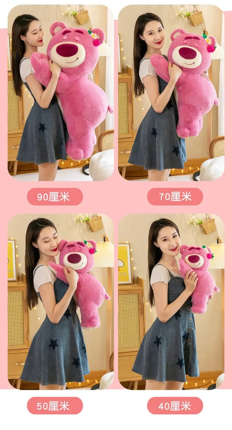40cm Disney Spielzeug Niedlichen Plüsch Spielzeug Kissen Cartoon Erdbeere Bär Plüsch Puppe Mädchen Kawaii Anime Bär Gefüllte Puppe Kinder geschenke