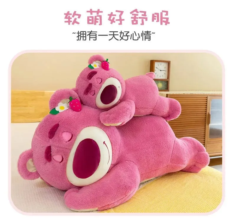 40cm Disney Spielzeug Niedlichen Plüsch Spielzeug Kissen Cartoon Erdbeere Bär Plüsch Puppe Mädchen Kawaii Anime Bär Gefüllte Puppe Kinder geschenke