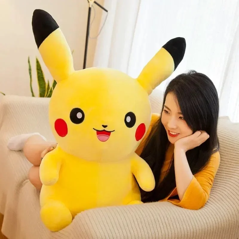 70cm große Größe Pokemon Pikachu Plüsch Stofftier Cartoon Anime Kissen Puppen Weihnachten Geburtstag Geschenke Kinder Plushies