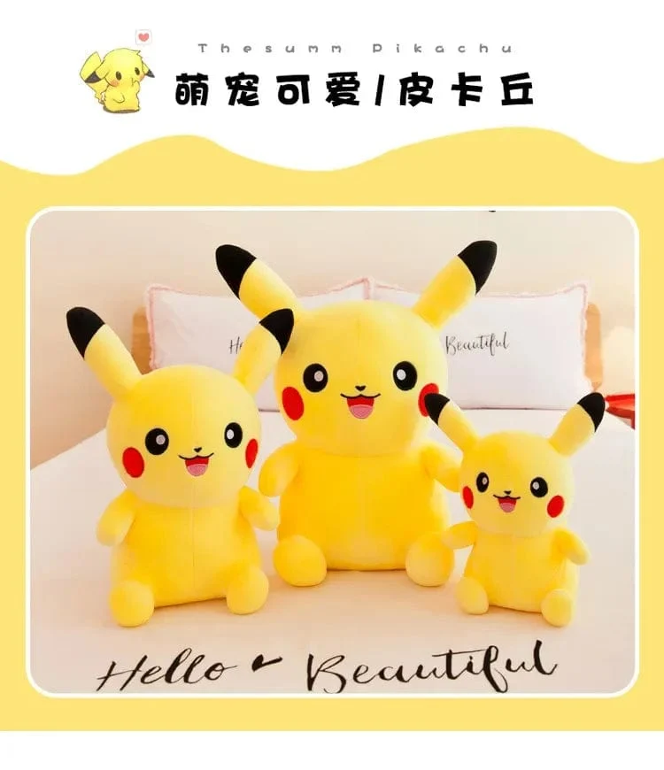 70cm große Größe Pokemon Pikachu Plüsch Stofftier Cartoon Anime Kissen Puppen Weihnachten Geburtstag Geschenke Kinder Plushies
