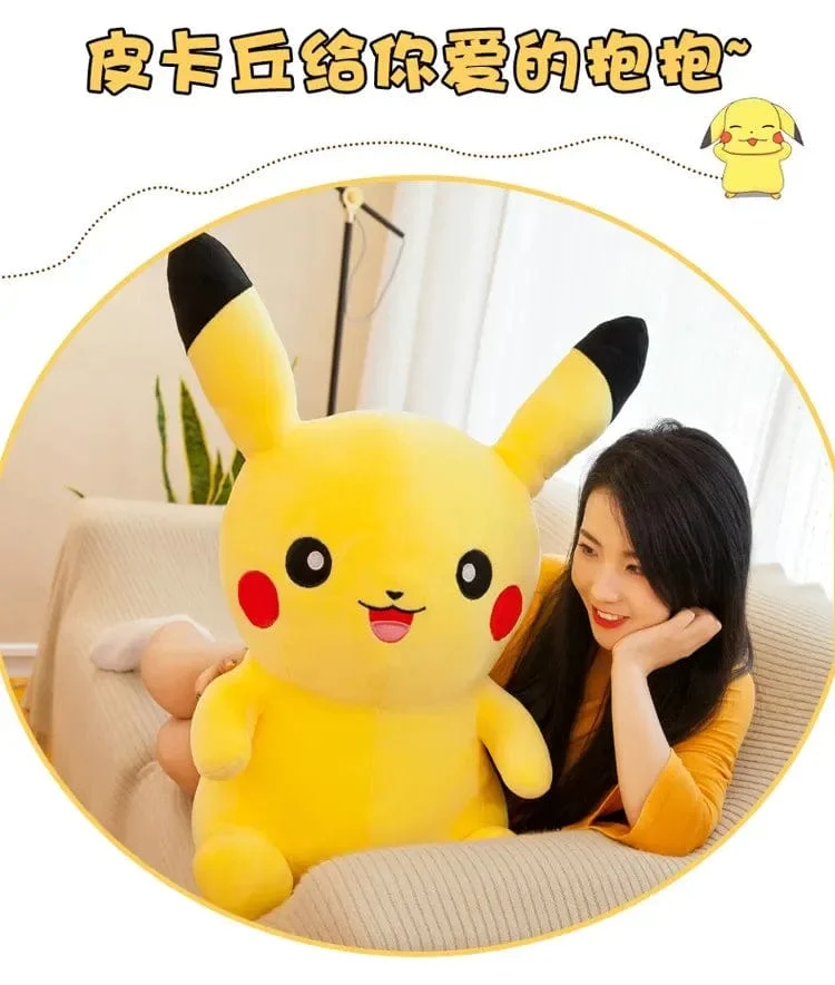 70cm große Größe Pokemon Pikachu Plüsch Stofftier Cartoon Anime Kissen Puppen Weihnachten Geburtstag Geschenke Kinder Plushies