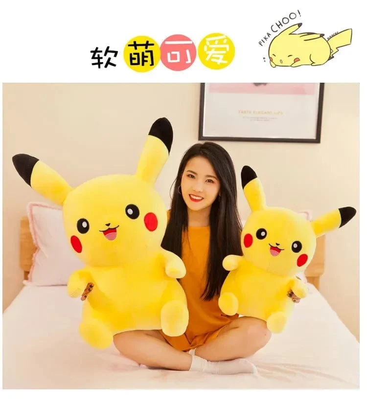 70cm große Größe Pokemon Pikachu Plüsch Stofftier Cartoon Anime Kissen Puppen Weihnachten Geburtstag Geschenke Kinder Plushies