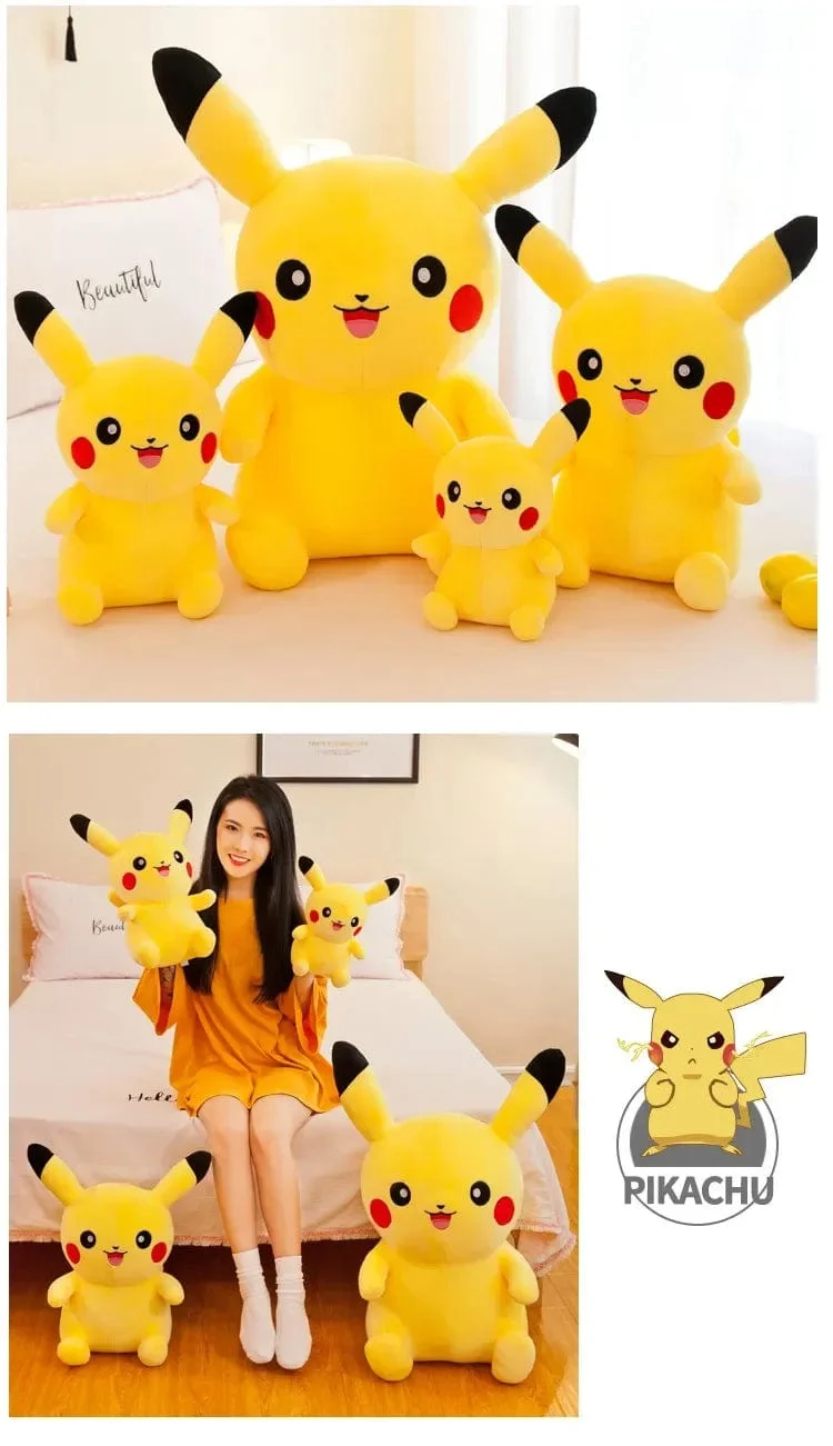 70cm große Größe Pokemon Pikachu Plüsch Stofftier Cartoon Anime Kissen Puppen Weihnachten Geburtstag Geschenke Kinder Plushies