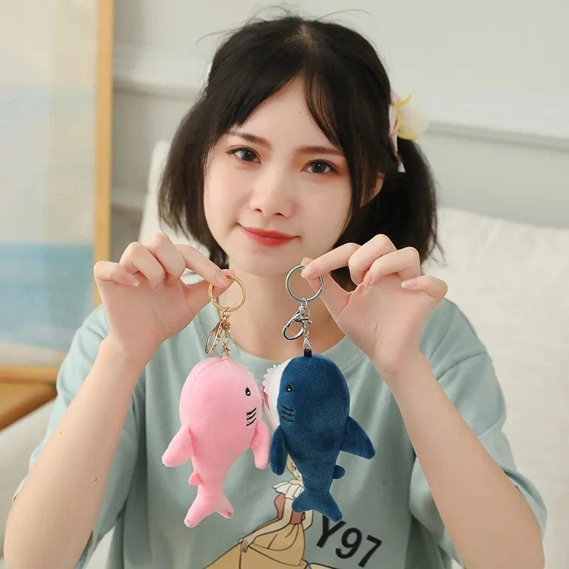 15–140 cm, buntes Hai-Plüschtier, blau/rosa/grau, Stofftier, Fisch, weiche Puppe, Wal, Schlafkissen, Kawaii-Geschenk für Kinder, Mädchen, Jungen