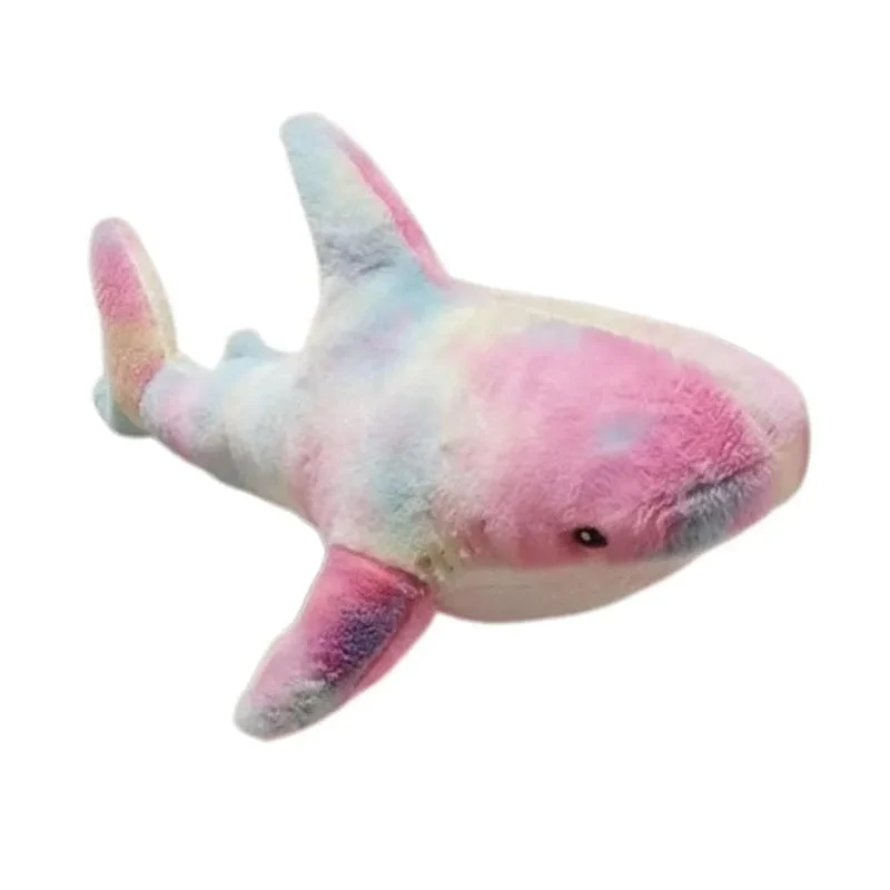 15–140 cm, buntes Hai-Plüschtier, blau/rosa/grau, Stofftier, Fisch, weiche Puppe, Wal, Schlafkissen, Kawaii-Geschenk für Kinder, Mädchen, Jungen