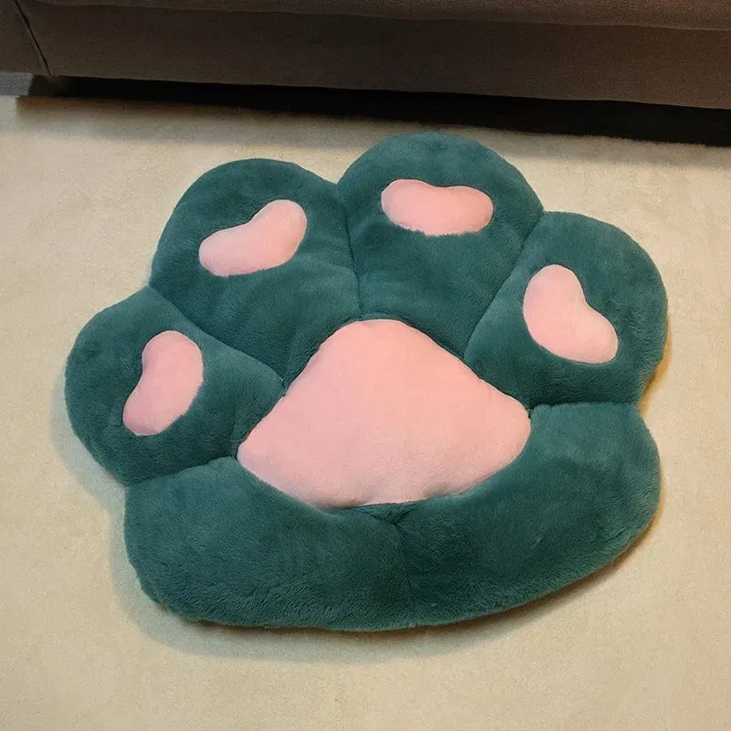 2 Größen Kawaii Plüsch Bärentatzenmatte Niedliches Tier Bär Katzenfußkissen Herz Plüschkissen Gefüllte Stofftiere für Wohnkultur Geschenke