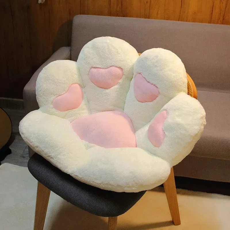 2 Größen Kawaii Plüsch Bärentatzenmatte Niedliches Tier Bär Katzenfußkissen Herz Plüschkissen Gefüllte Stofftiere für Wohnkultur Geschenke