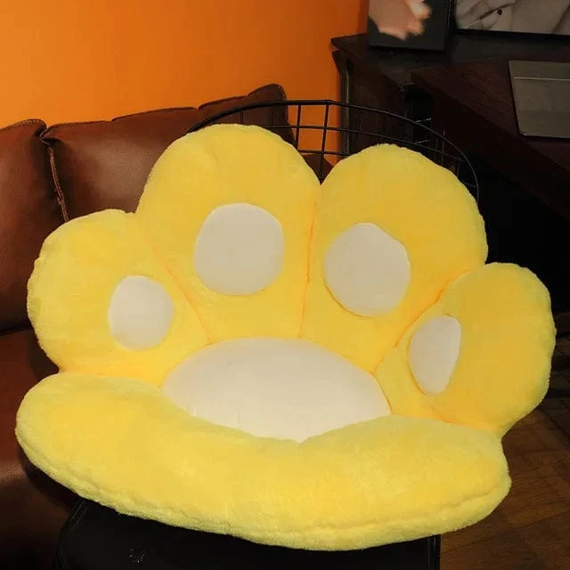 2 Größen Kawaii Plüsch Bärentatzenmatte Niedliches Tier Bär Katzenfußkissen Herz Plüschkissen Gefüllte Stofftiere für Wohnkultur Geschenke