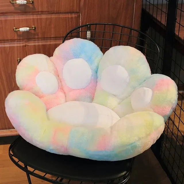 2 Größen Kawaii Plüsch Bärentatzenmatte Niedliches Tier Bär Katzenfußkissen Herz Plüschkissen Gefüllte Stofftiere für Wohnkultur Geschenke