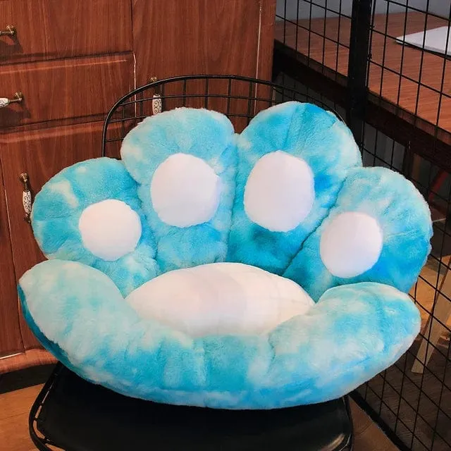 2 Größen Kawaii Plüsch Bärentatzenmatte Niedliches Tier Bär Katzenfußkissen Herz Plüschkissen Gefüllte Stofftiere für Wohnkultur Geschenke