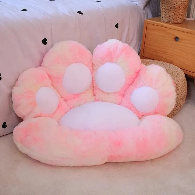 2 Größen Kawaii Plüsch Bärentatzenmatte Niedliches Tier Bär Katzenfußkissen Herz Plüschkissen Gefüllte Stofftiere für Wohnkultur Geschenke