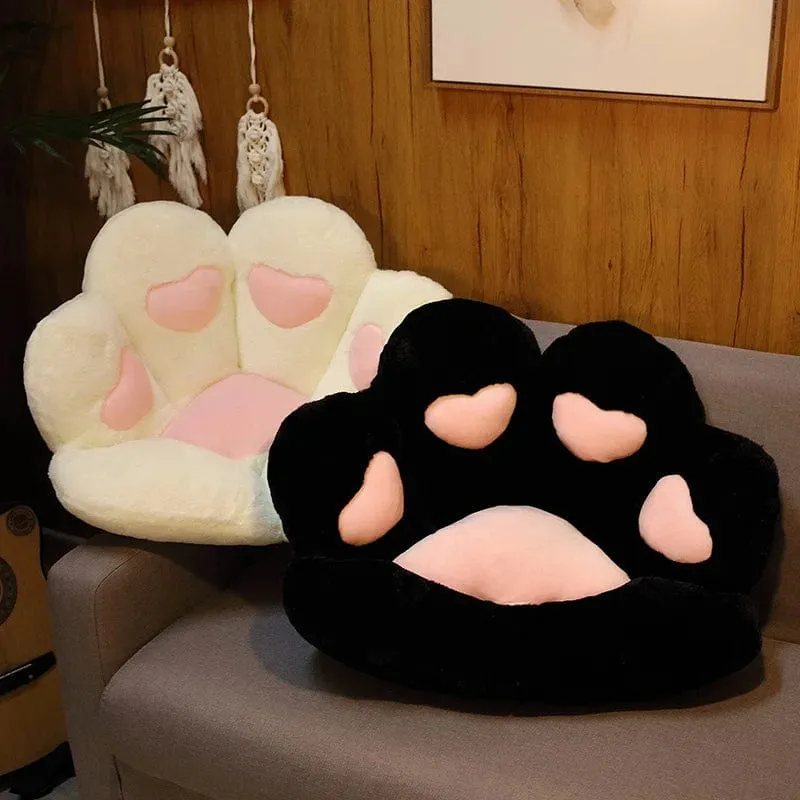 2 Größen Kawaii Plüsch Bärentatzenmatte Niedliches Tier Bär Katzenfußkissen Herz Plüschkissen Gefüllte Stofftiere für Wohnkultur Geschenke