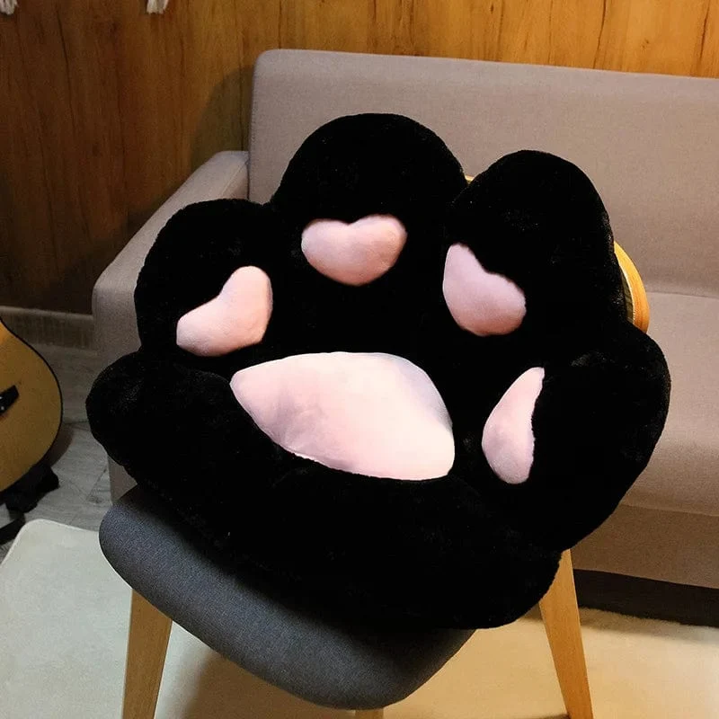 2 Größen Kawaii Plüsch Bärentatzenmatte Niedliches Tier Bär Katzenfußkissen Herz Plüschkissen Gefüllte Stofftiere für Wohnkultur Geschenke