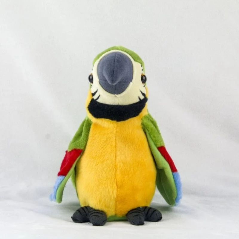 Sprechender Ara-Papagei, wiederholen Sie, was Sie sagen, Stofftier, Plüschtier, elektronische Aufzeichnung, animierter Vogel, sprechender Papagei, Plüschtier