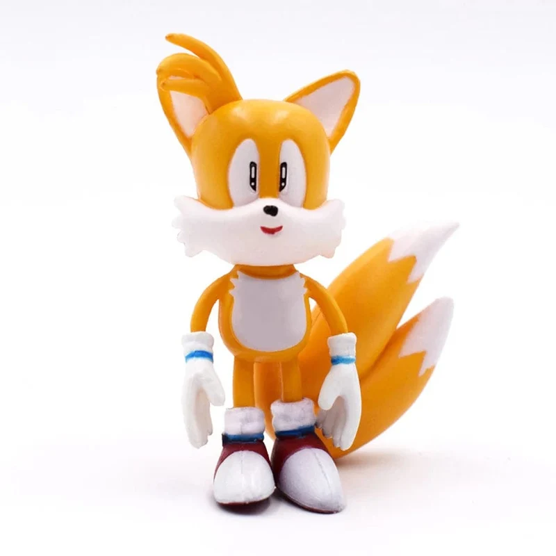 Neuer kompletter Set-Verkauf Sonic Tails Werehog Actionfiguren Blue Shadow Doll Zeichentrickfiguren Sammlerpuppen Kinder Igelspielzeug