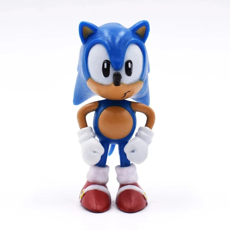 Neuer kompletter Set-Verkauf Sonic Tails Werehog Actionfiguren Blue Shadow Doll Zeichentrickfiguren Sammlerpuppen Kinder Igelspielzeug