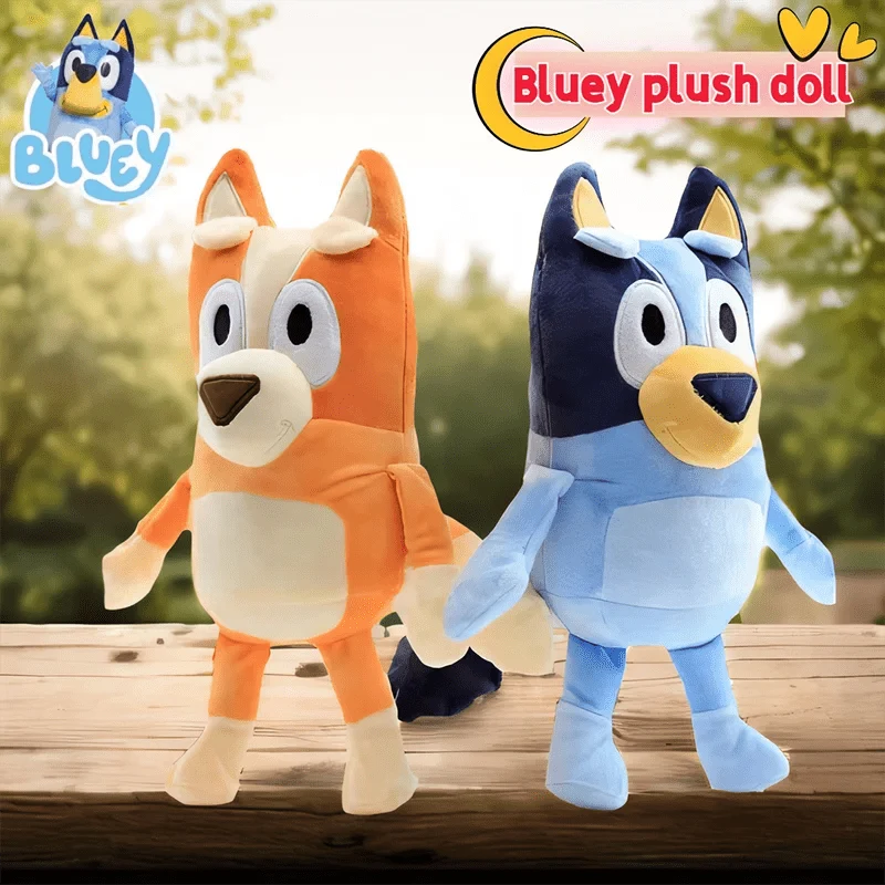 28 cm 17 cm Bluey Family Plüschtiere Süße Simulation Haustier Hund Patrol Bingo Schwester Kawai Plüsch Kinderspielzeug Puppe Geburtstagsgeschenk Spielzeug