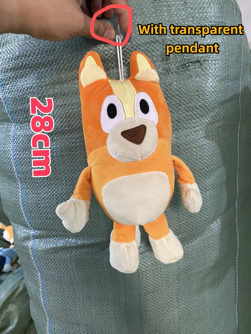 28 cm 17 cm Bluey Family Plüschtiere Süße Simulation Haustier Hund Patrol Bingo Schwester Kawai Plüsch Kinderspielzeug Puppe Geburtstagsgeschenk Spielzeug