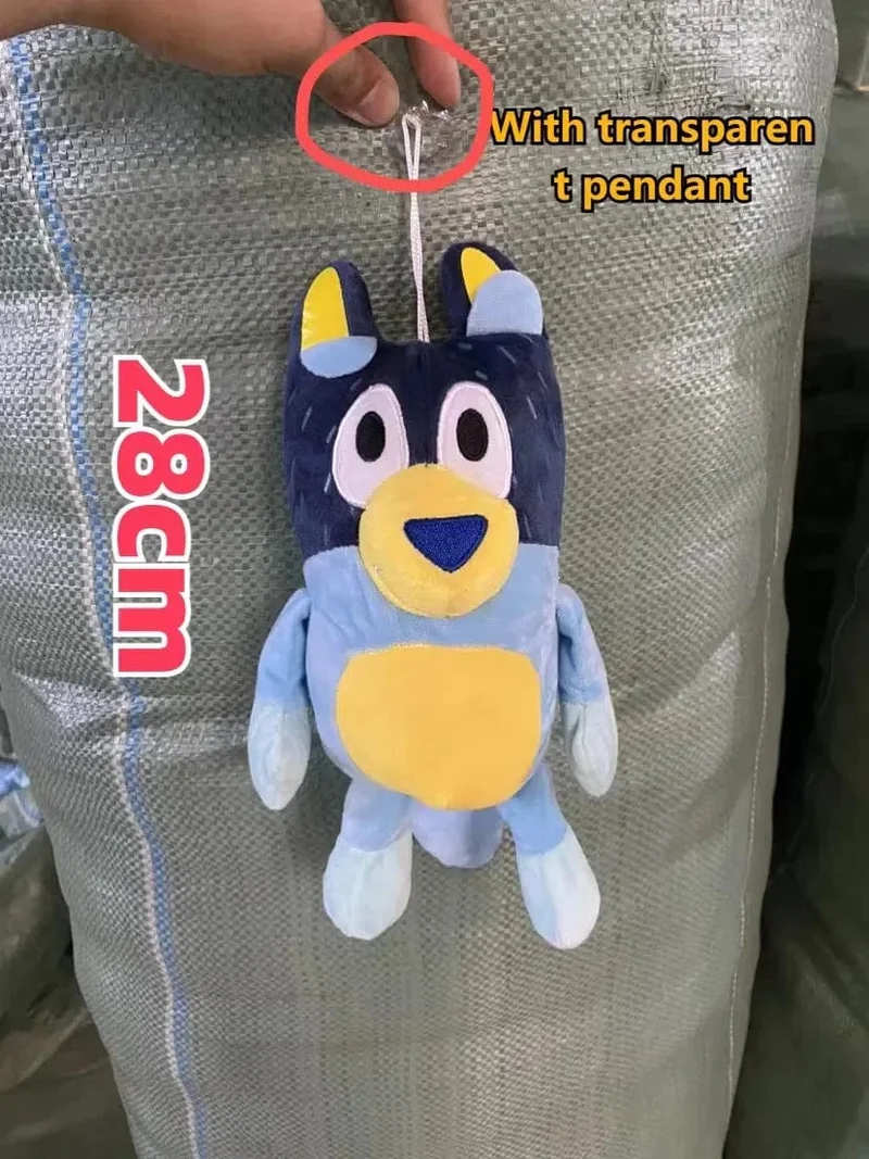 28 cm 17 cm Bluey Family Plüschtiere Süße Simulation Haustier Hund Patrol Bingo Schwester Kawai Plüsch Kinderspielzeug Puppe Geburtstagsgeschenk Spielzeug