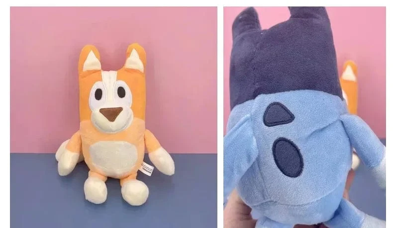 28 cm 17 cm Bluey Family Plüschtiere Süße Simulation Haustier Hund Patrol Bingo Schwester Kawai Plüsch Kinderspielzeug Puppe Geburtstagsgeschenk Spielzeug
