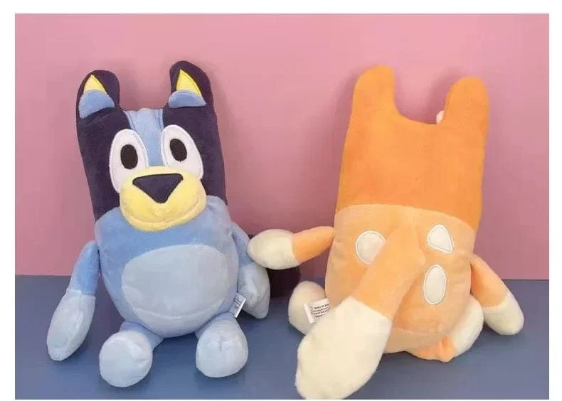 28 cm 17 cm Bluey Family Plüschtiere Süße Simulation Haustier Hund Patrol Bingo Schwester Kawai Plüsch Kinderspielzeug Puppe Geburtstagsgeschenk Spielzeug