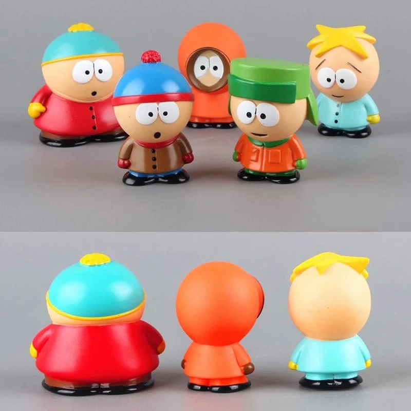 6 cm 5-teiliges Set Southern Park Actionfigur Spielzeug Stan Eric Kreative Austral Park Puppe Geschenk für Kinder Heimdekoration Moldel